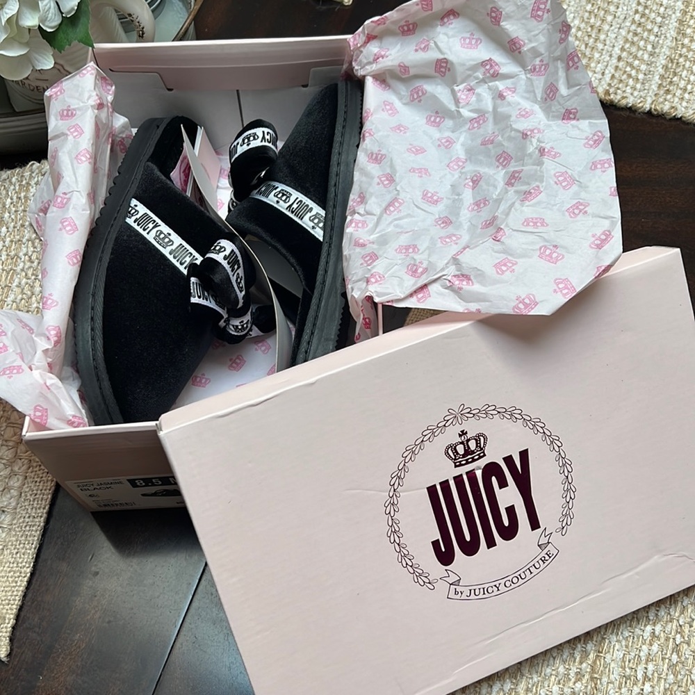 Black Juicy Couture Slippers